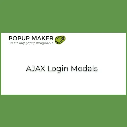 Popup Maker – AJAX Login Modals