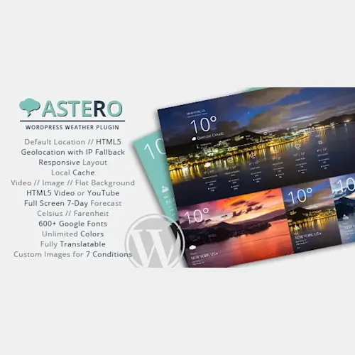 Astero WordPress Weather Plugin