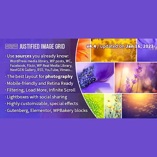 Justified Image Grid – Premium WordPress Gallery