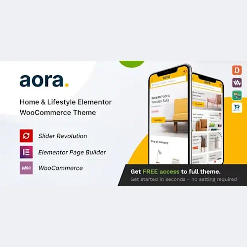 Aora – Home & Lifestyle Elementor WooCommerce Theme
