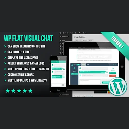 WP Flat Visual Chat Live Chat & Remote View for WordPress