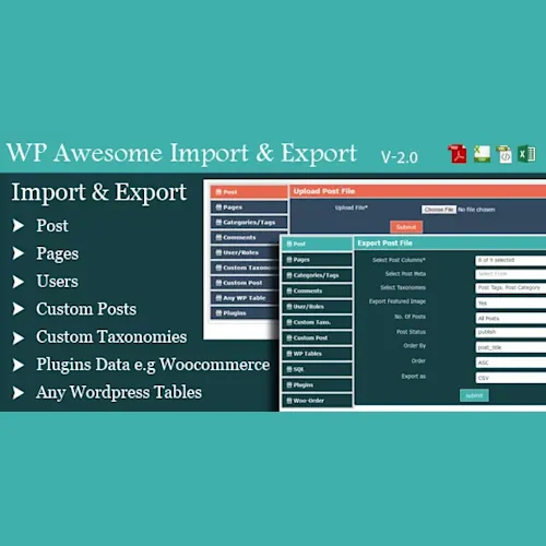 WordPress Awesome Import & Export Plugin