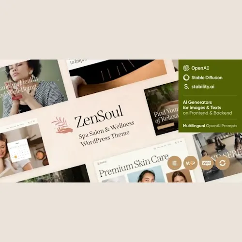 ZenSoul – Spa Salon & Wellness WordPress Theme